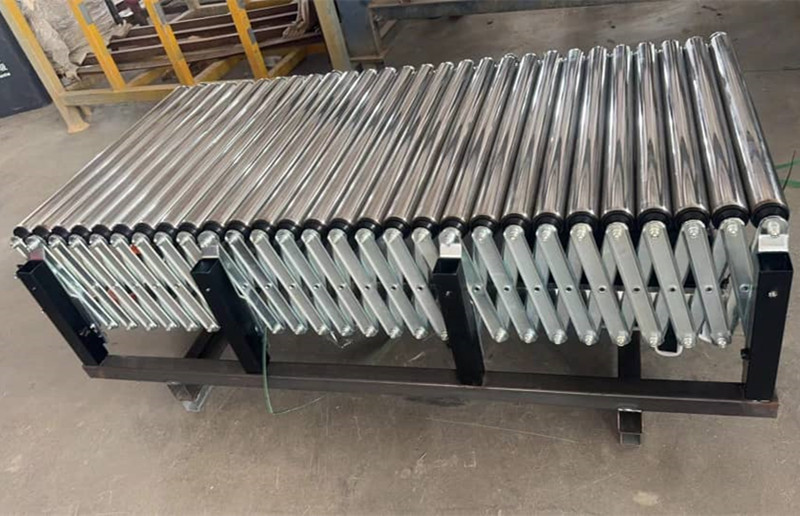 Flexible Expandable Unloading Full Automatic Roller Conveyor For Container