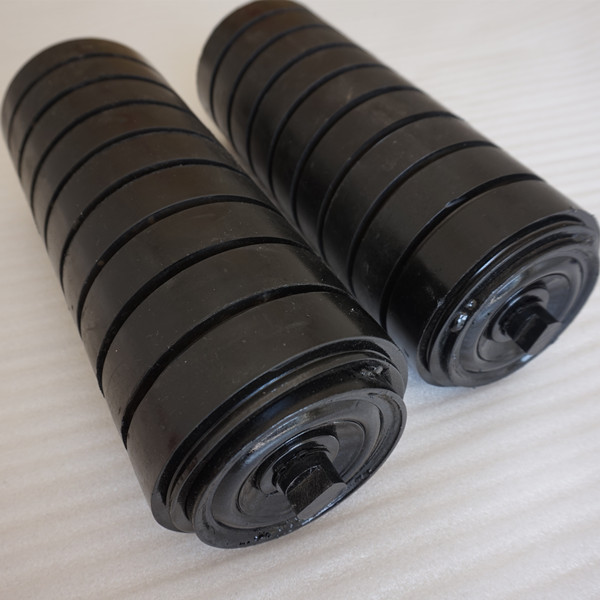 coal mining equipment used impact rubber idler rollers