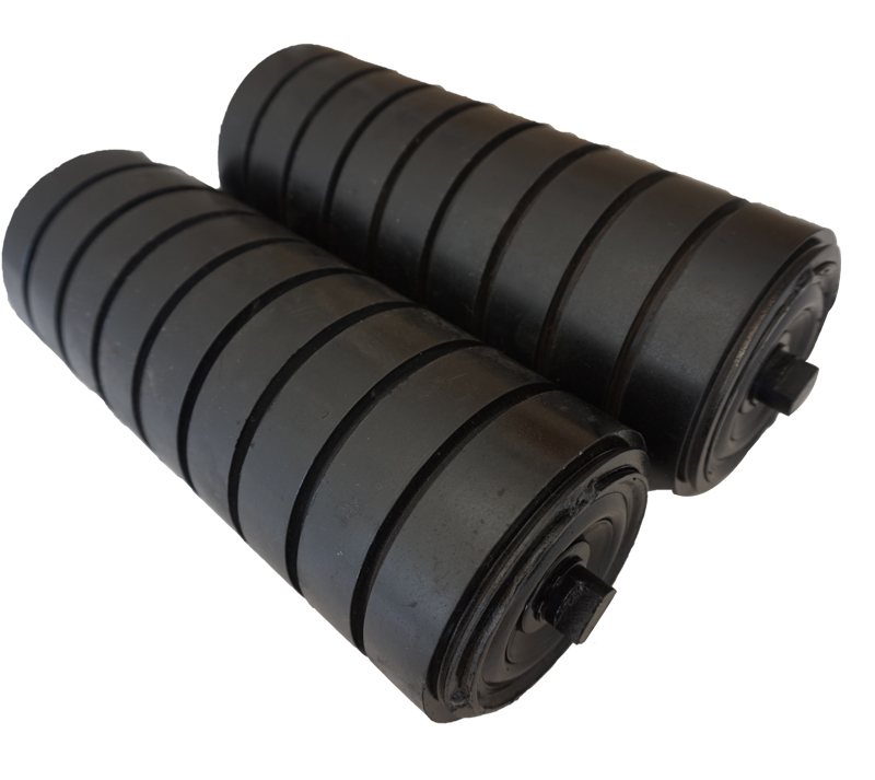 178mm Diameter Rubber Damper Conveyor Roller