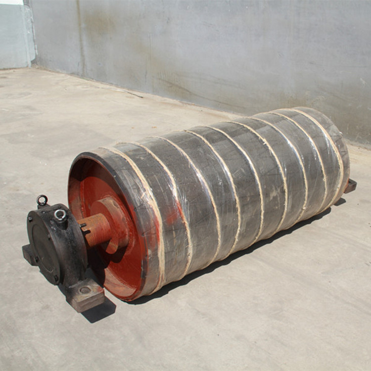 500mm diameter lozenge rubber take up pulley